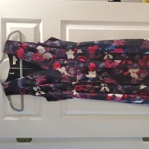 Rebecca Taylor floral dress with cut out back